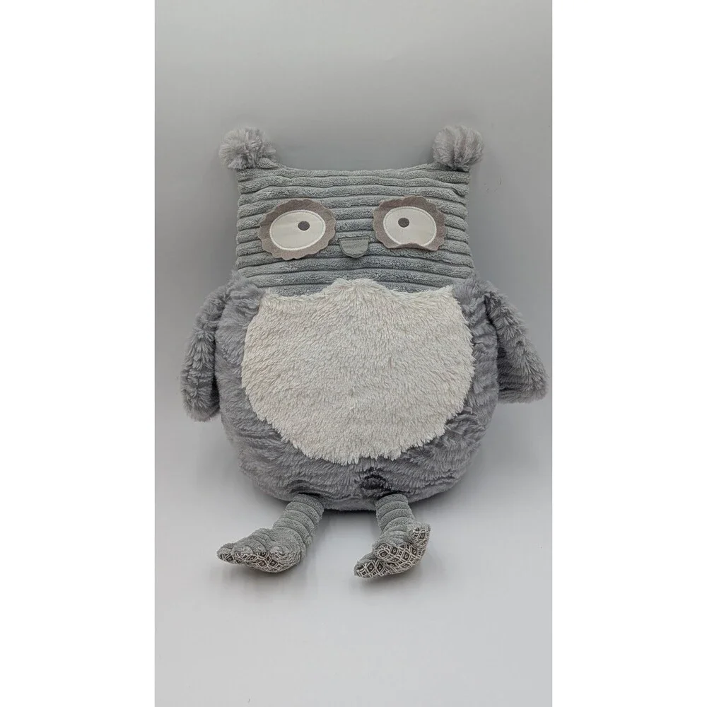 Maison Chic Gray Owl Plush Pillow 12
